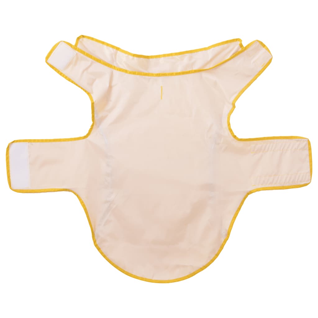 Pláštěnka pro psy s reflexními proužky polyester žlutá XL