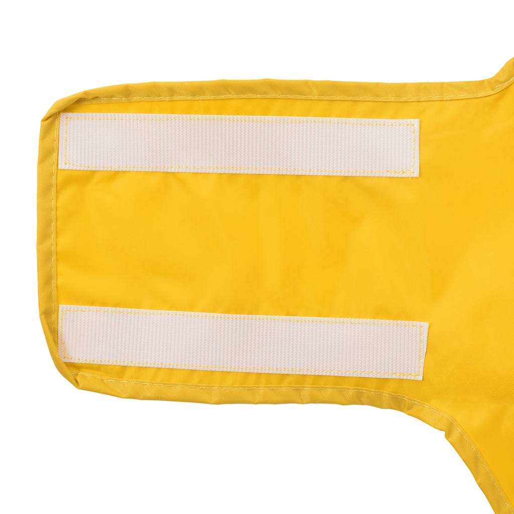 Pláštěnka pro psy s reflexními proužky polyester žlutá XL