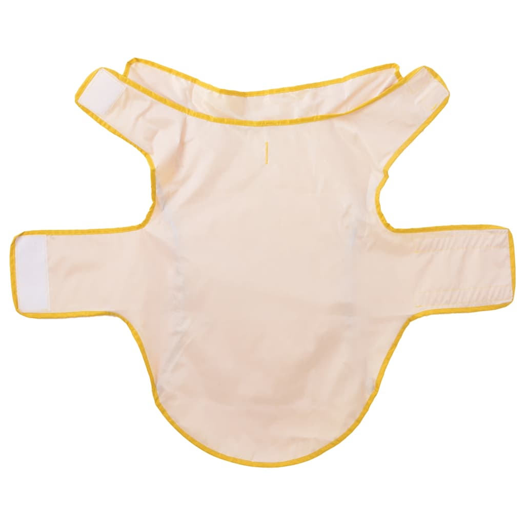 Pláštěnka pro psy s reflexními proužky polyester žlutá 2XL