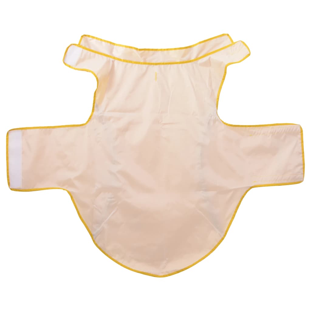 Pláštěnka pro psy s reflexními proužky polyester žlutá 3XL