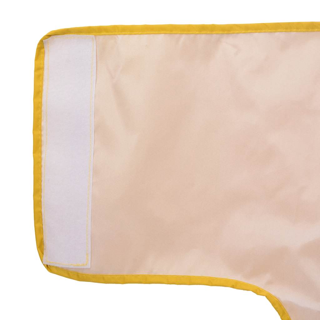 Pláštěnka pro psy s reflexními proužky polyester žlutá 3XL