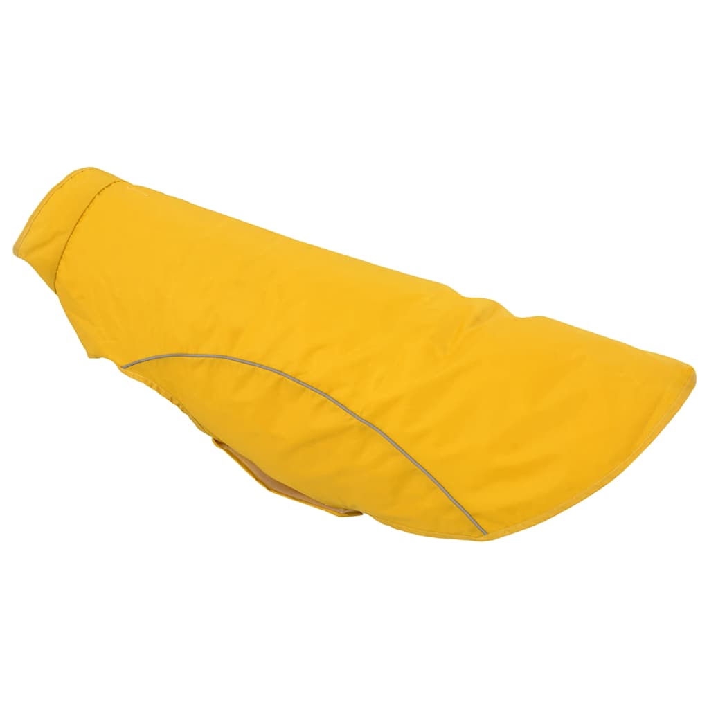 Pláštěnka pro psy s reflexními proužky polyester žlutá 4XL