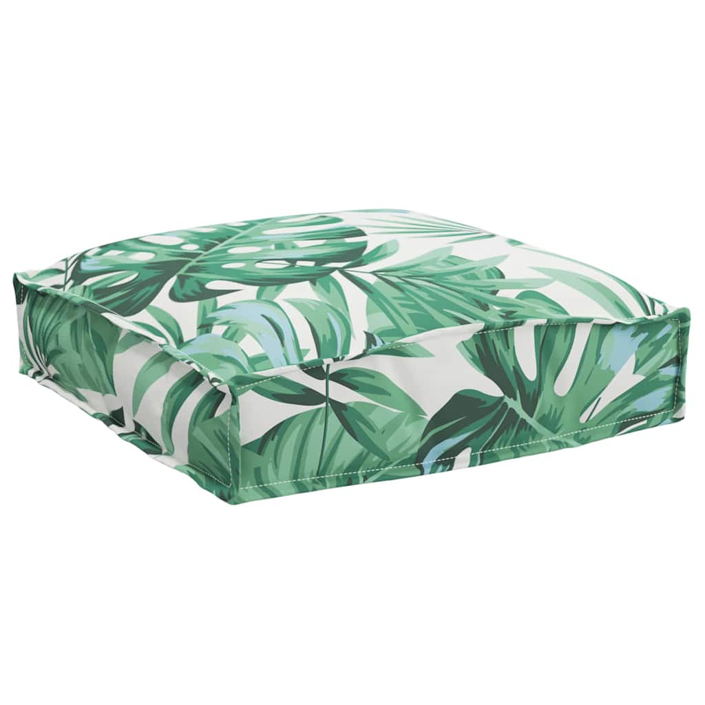 Polstr na paletové sedadlo 2 pcs Vzor listí 40 x 40 x 8 cm