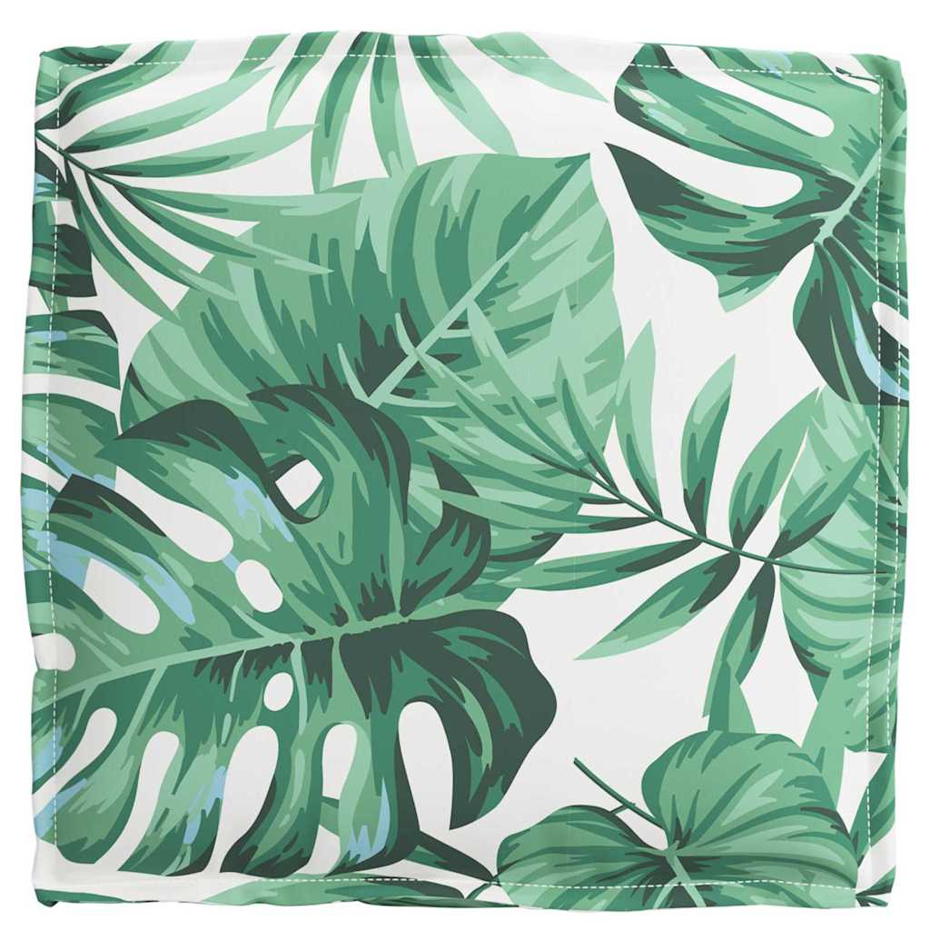 Polstr na paletové sedadlo 2 pcs Vzor listí 40 x 40 x 8 cm