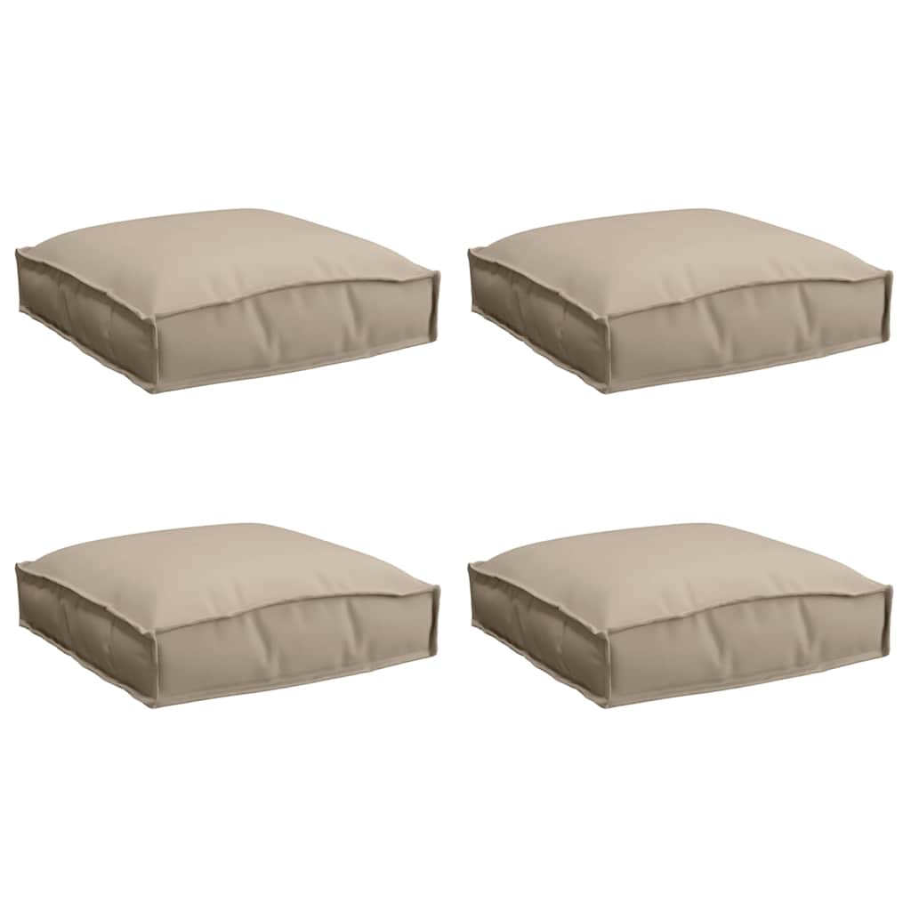 Polstr na paletové sedadlo 4 pcs Taupe 40 x 40 x 8 cm
