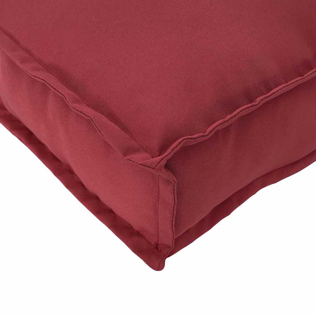 Polstr na paletové sedadlo 4 pcs Víno Červené 40 x 40 x 8 cm