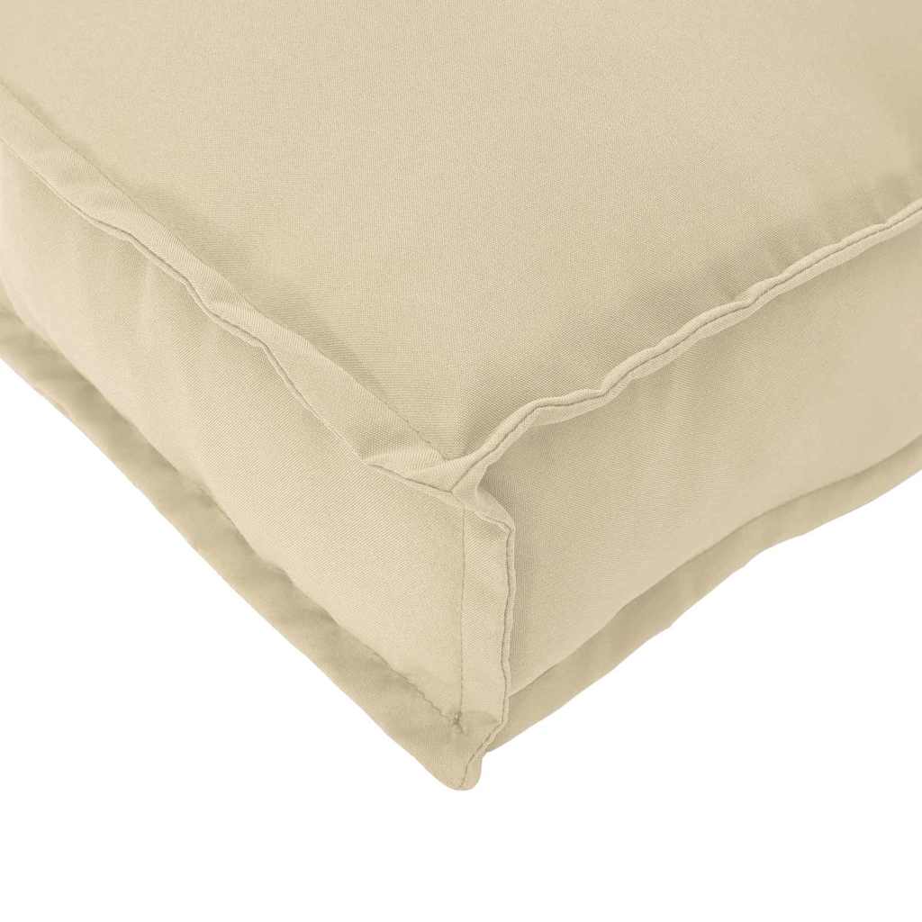 Polstr na paletové sedadlo 6 pcs Béžová 40 x 40 x 8 cm