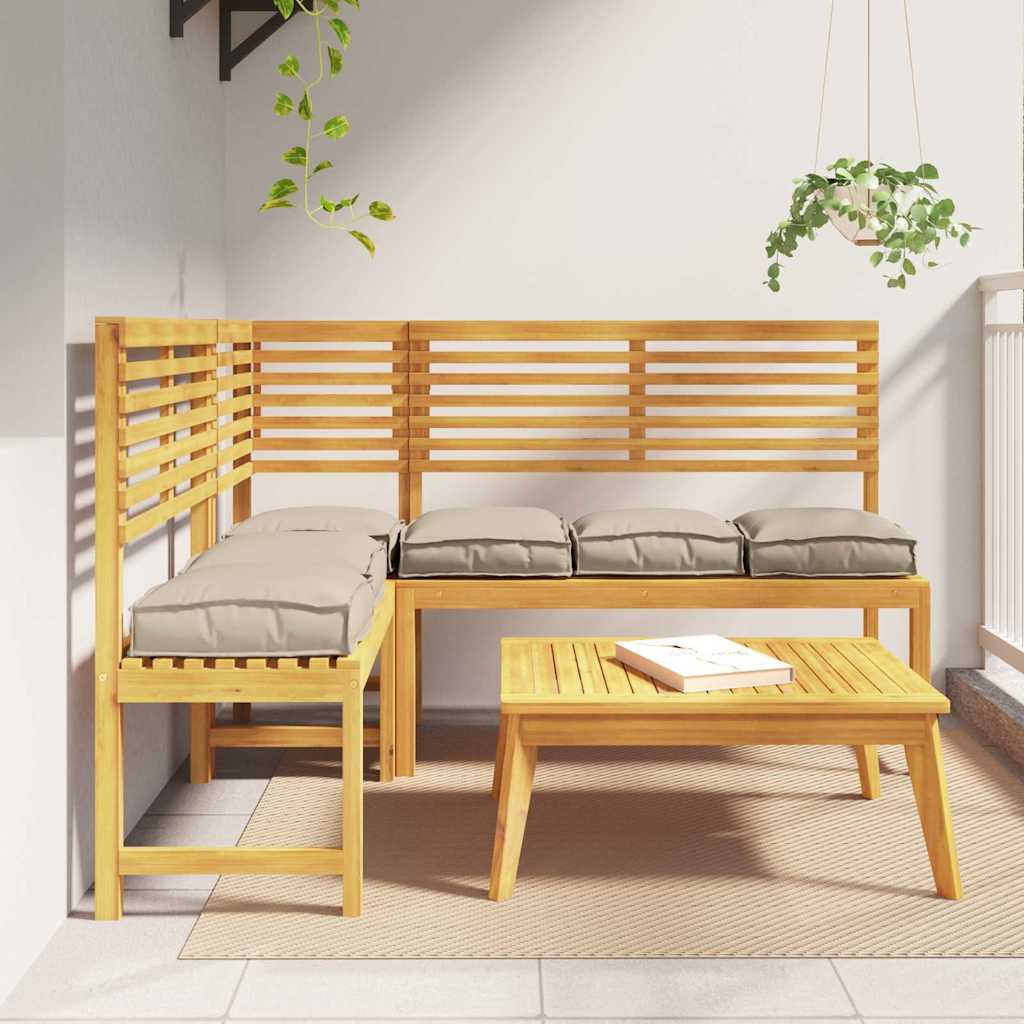 Polstr na paletové sedadlo 6 pcs Taupe 40 x 40 x 8 cm
