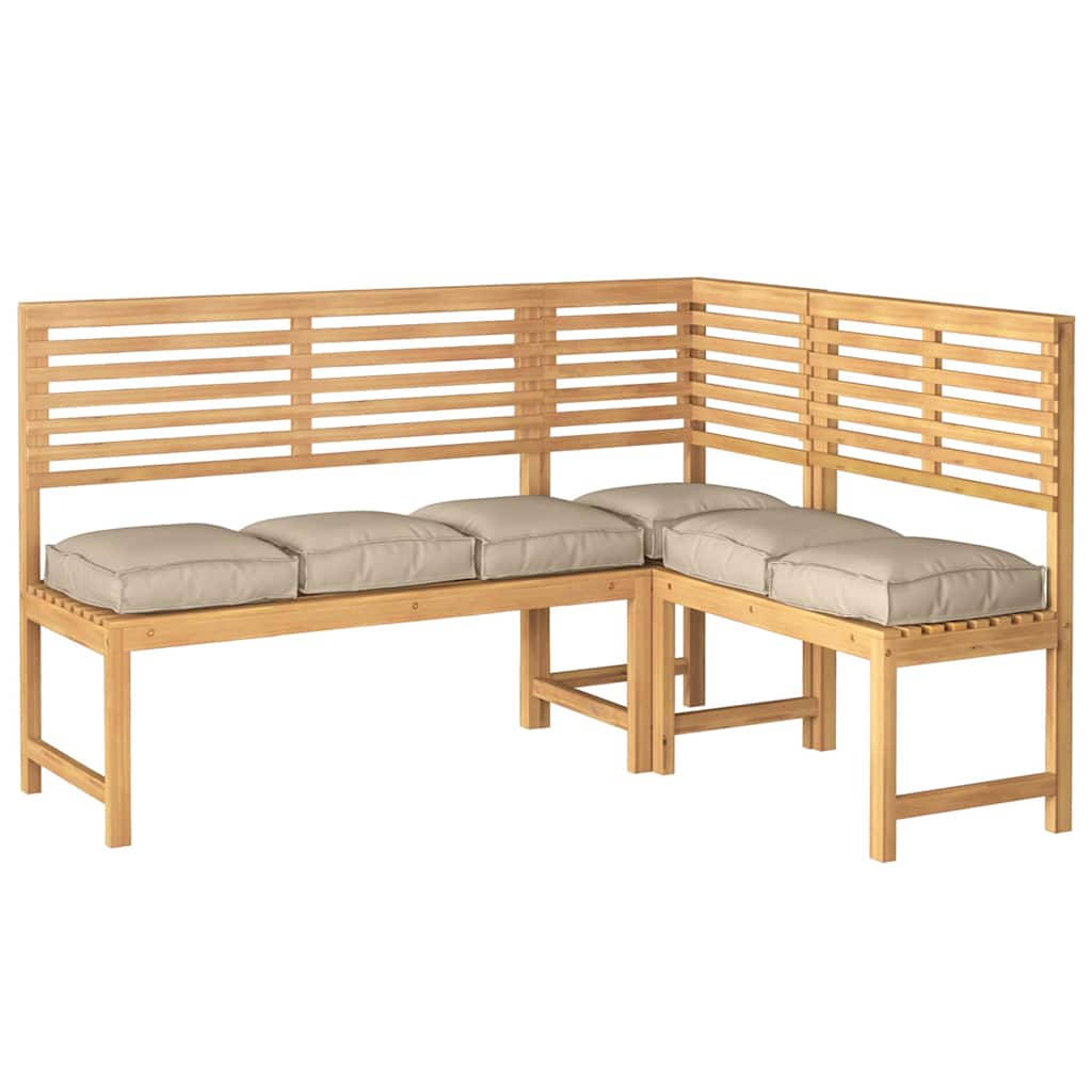 Polstr na paletové sedadlo 6 pcs Taupe 40 x 40 x 8 cm