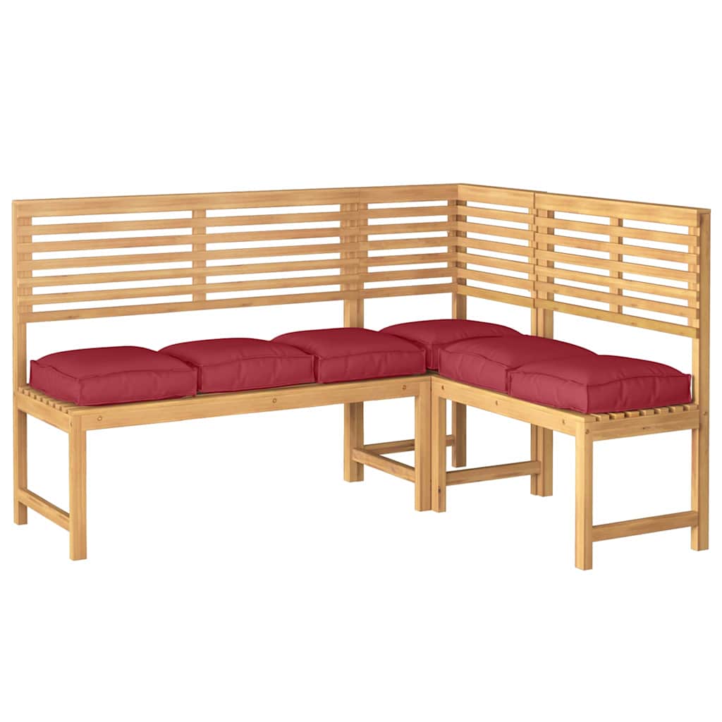 Polstr na paletové sedadlo 6 pcs Víno Červené 40 x 40 x 8 cm