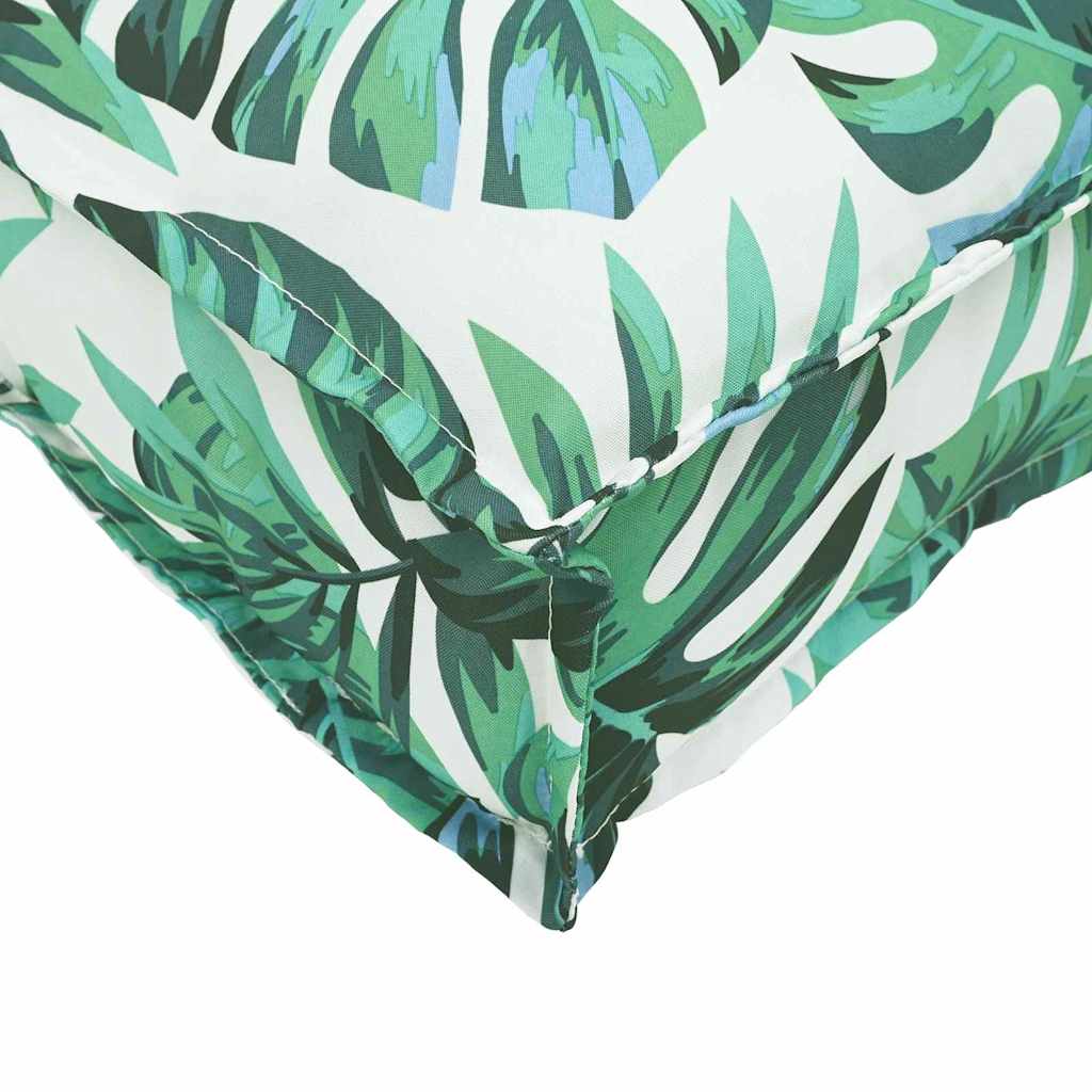 Polstr na paletové sedadlo 6 pcs Vzor listí 40 x 40 x 8 cm