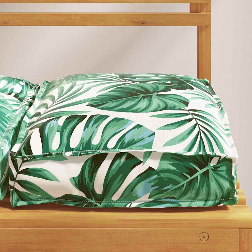 Polstr na paletové sedadlo 6 pcs Vzor listí 40 x 40 x 8 cm