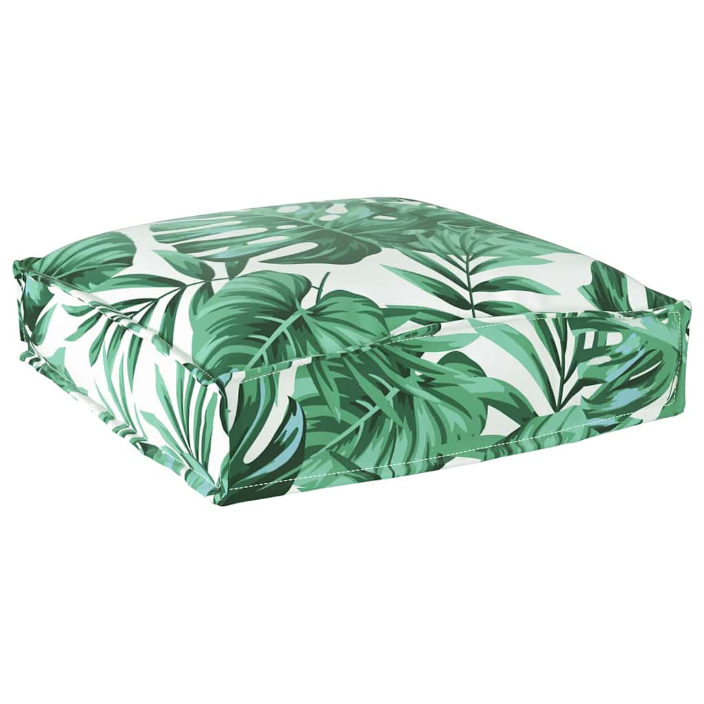 Polstr na paletové sedadlo 6 pcs Vzor listí 40 x 40 x 8 cm