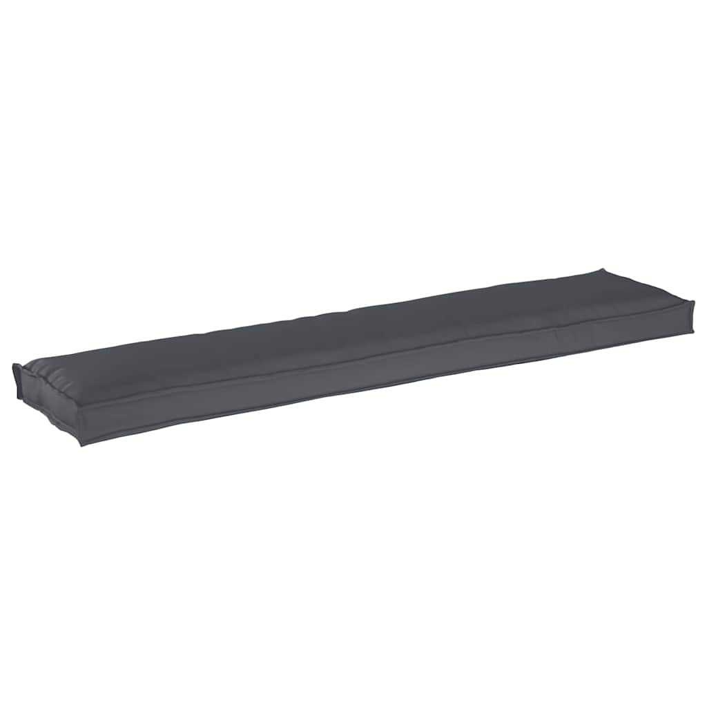 Sada polštářů na paletu 2 pcs Antracit 180 x 40 x 8 cm