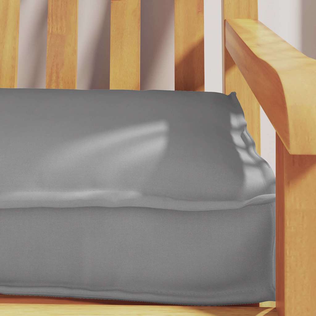 Sada polštářů na paletu 2 pcs Šedá 180 x 40 x 8 cm
