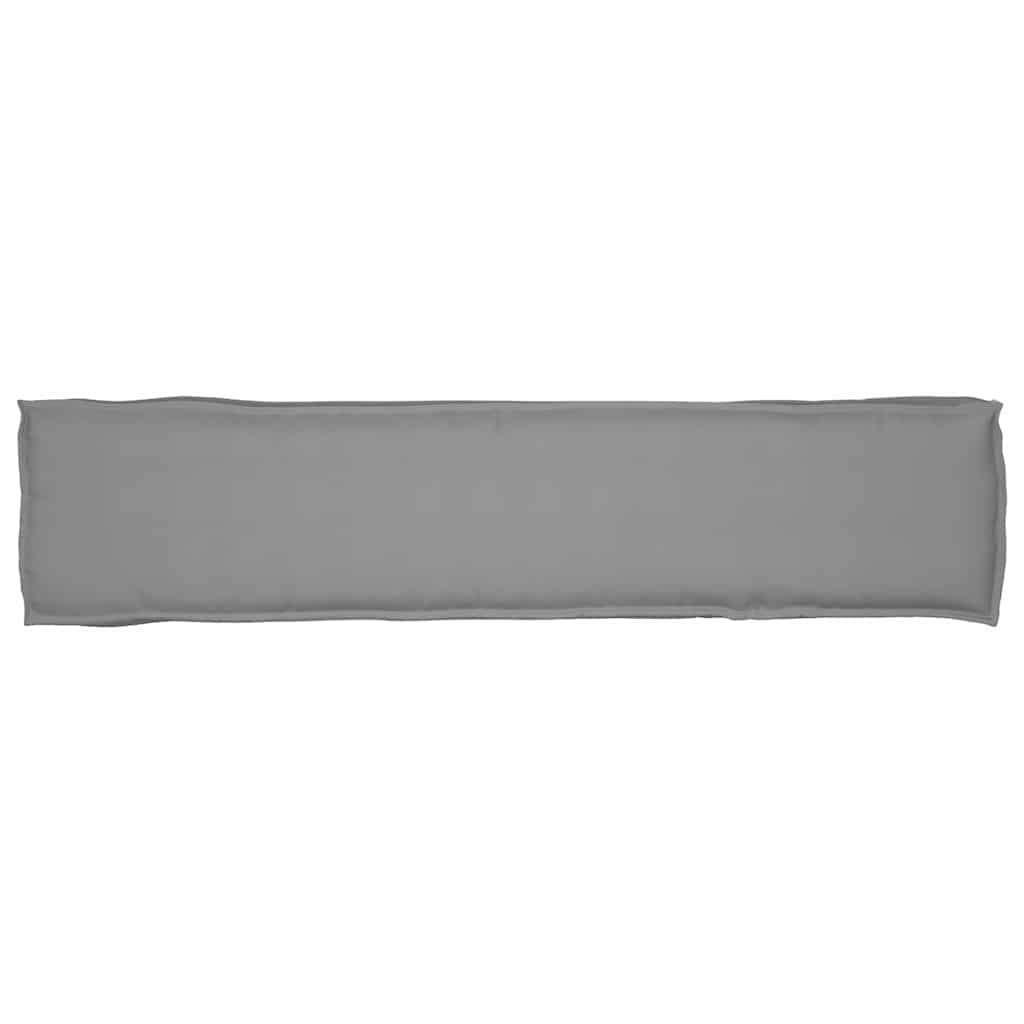 Sada polštářů na paletu 2 pcs Šedá 180 x 40 x 8 cm