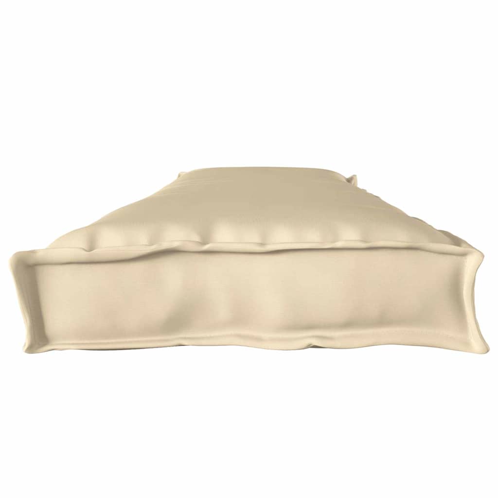 Sada polštářů na paletu 2 pcs Béžová 180 x 40 x 8 cm