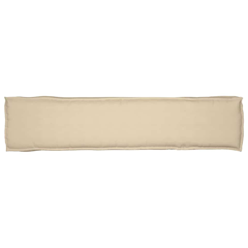 Sada polštářů na paletu 2 pcs Béžová 180 x 40 x 8 cm