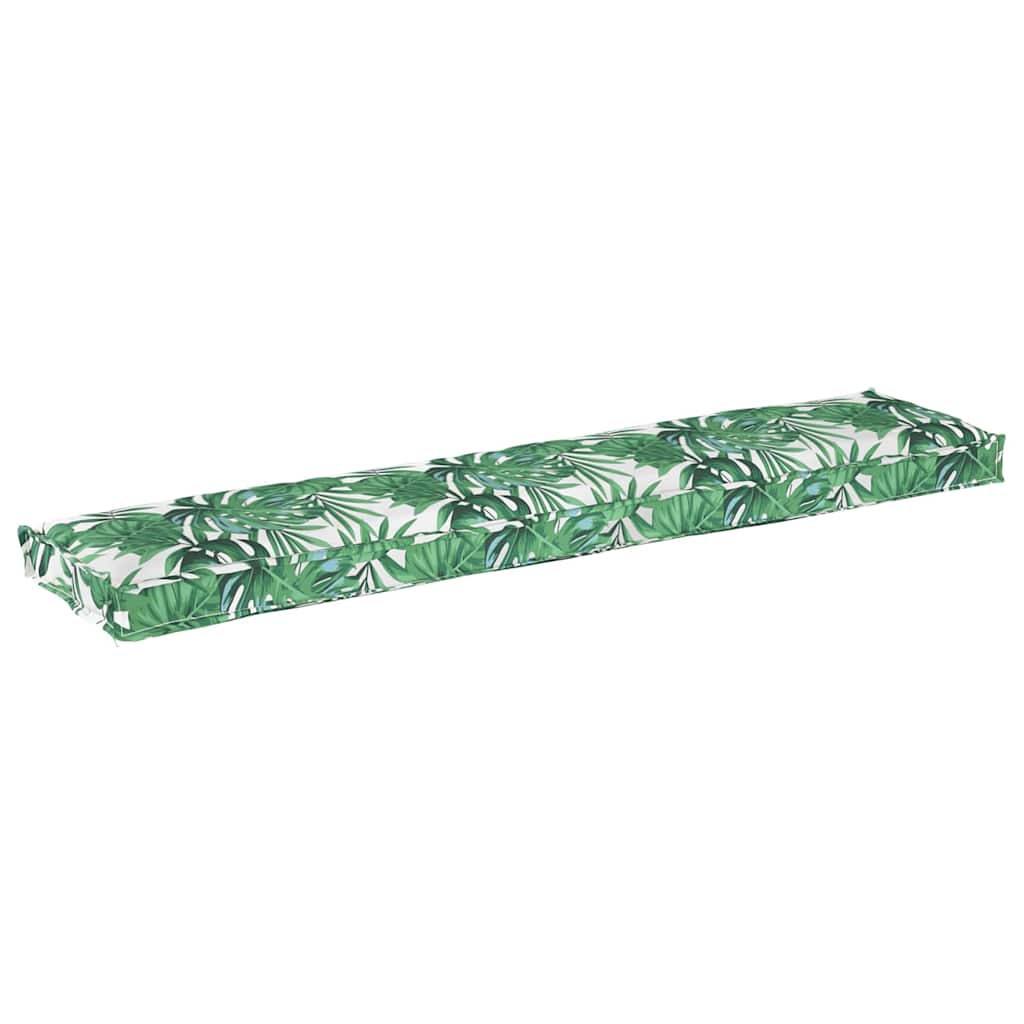 Sada polštářů na paletu 2 pcs Vzor listí 180 x 40 x 8 cm