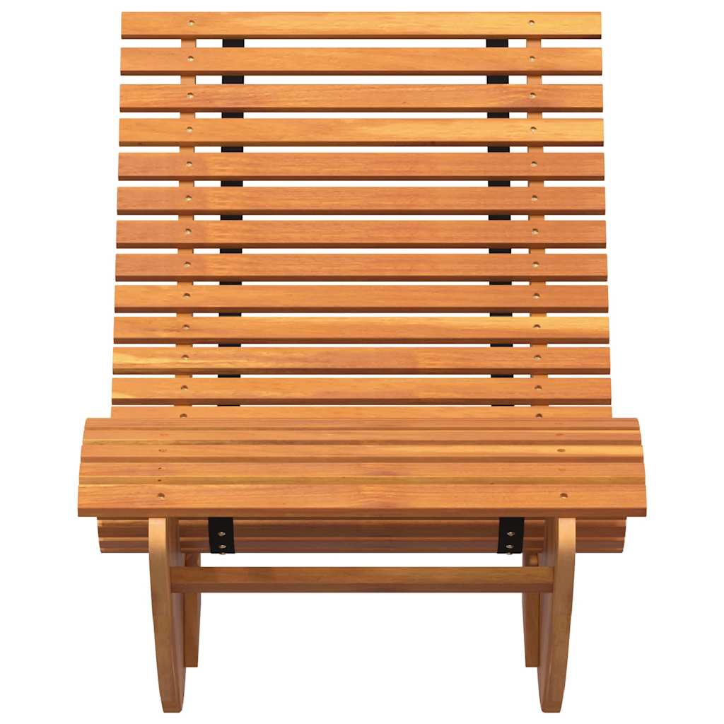 Houpací sluneční lehátka 2 pcs Hnědá 154 x 60 x 74 cm