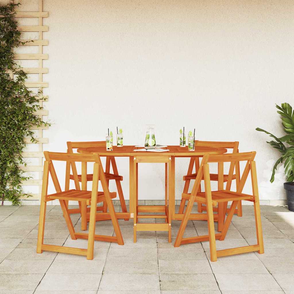 Zahradní stůl 5 pcs Hnědá 110 x 60 x 72 cm