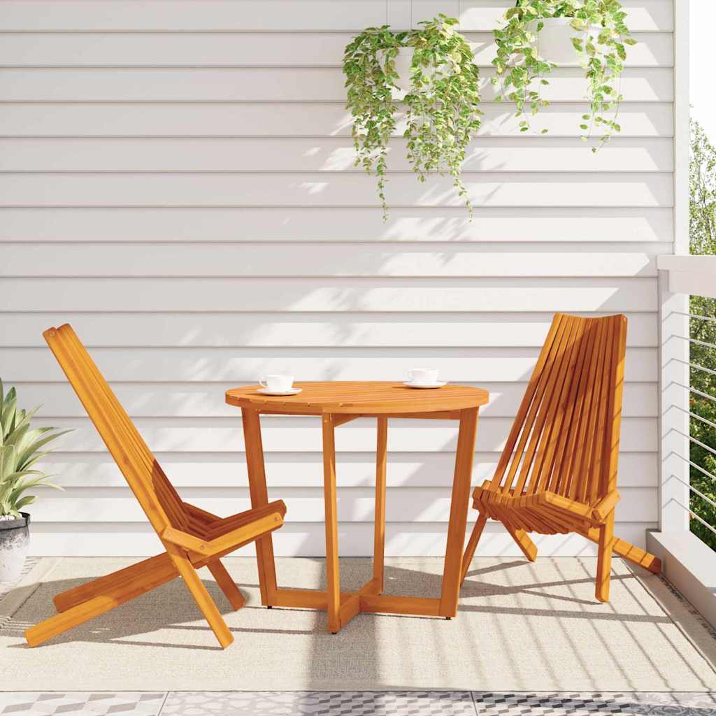 Skládací zahradní židle 2 pcs Hnědá 56 x 69 x 84 m