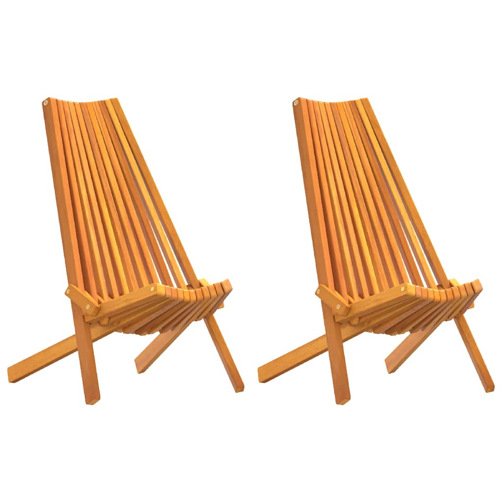 Skládací zahradní židle 2 pcs Hnědá 56 x 69 x 84 m