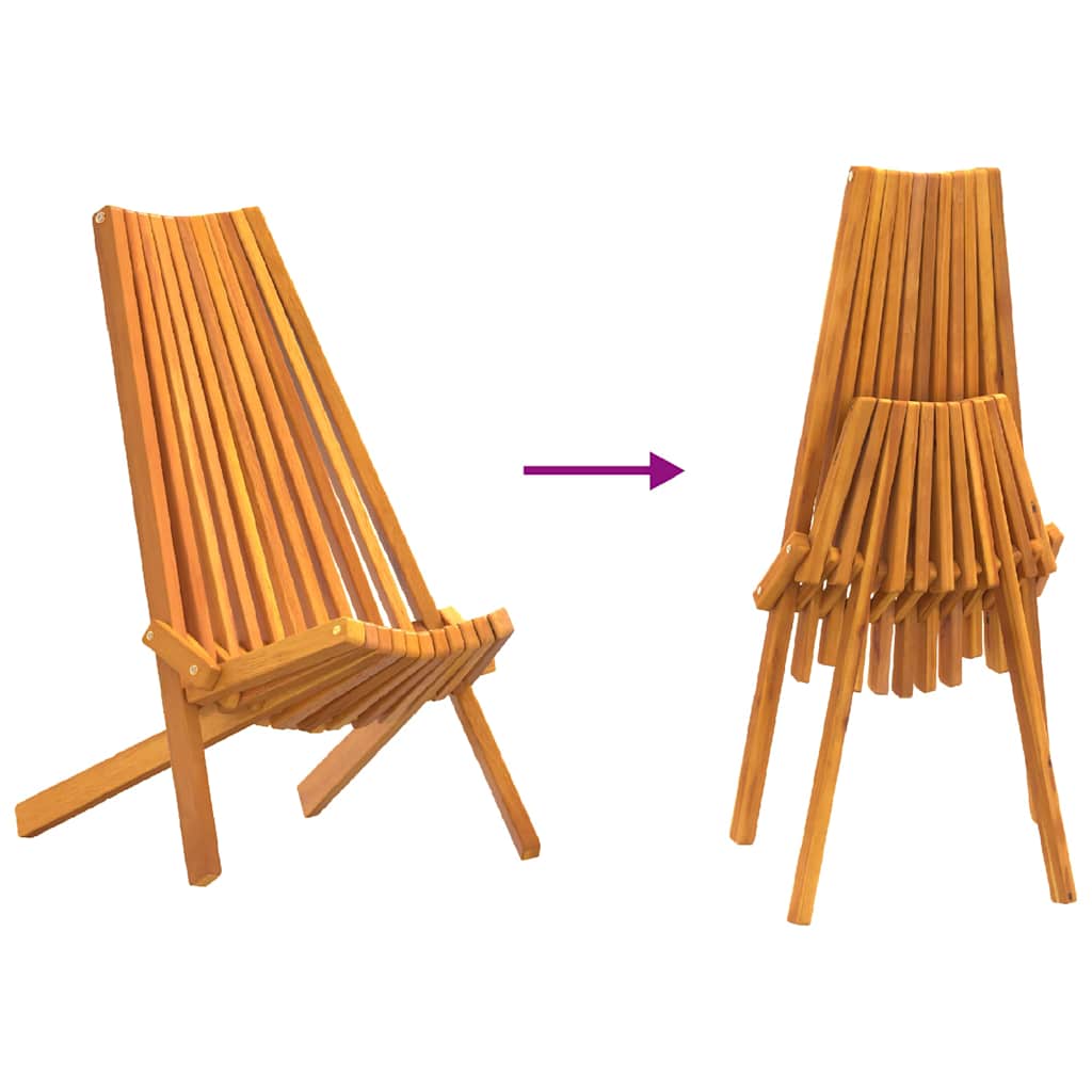 Skládací zahradní židle 2 pcs Hnědá 56 x 69 x 84 m