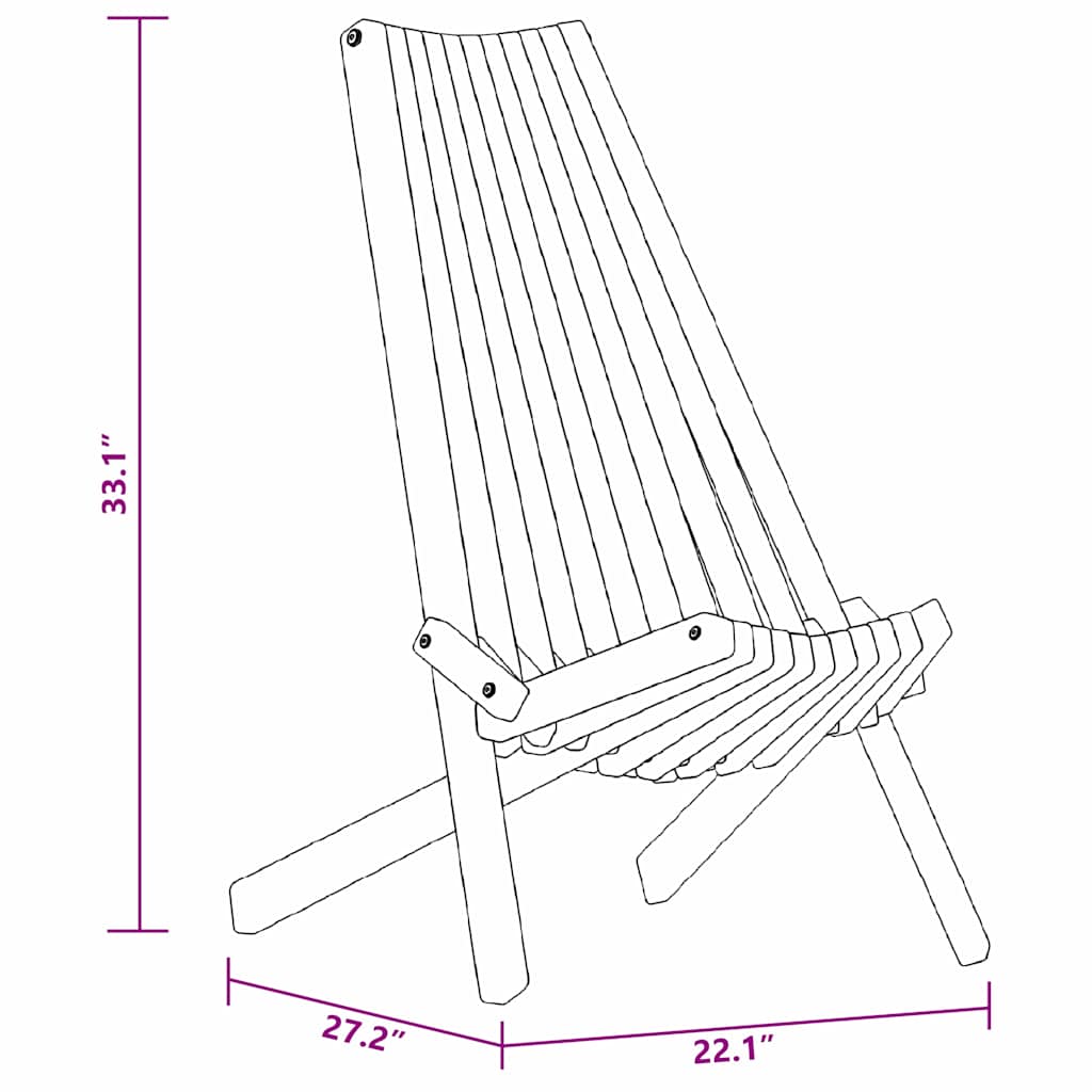 Skládací zahradní židle 2 pcs Hnědá 56 x 69 x 84 m