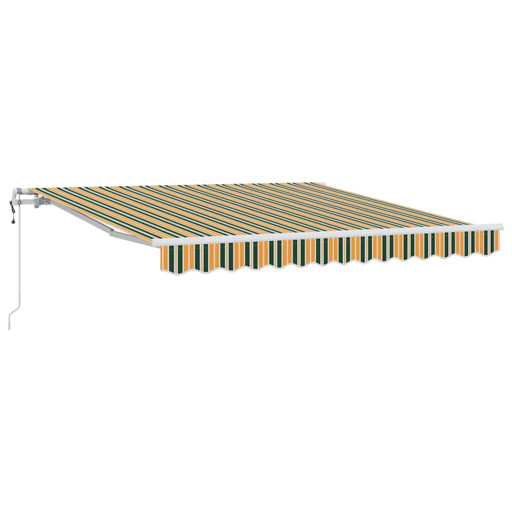 Budsorovatelné zastřešení 350 x 250 cm Zelená a žlutá