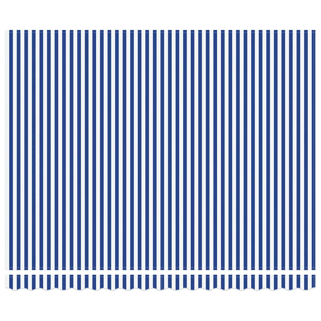 Budsorovatelné zastřešení Modrá a bílá 400x300 cm textil