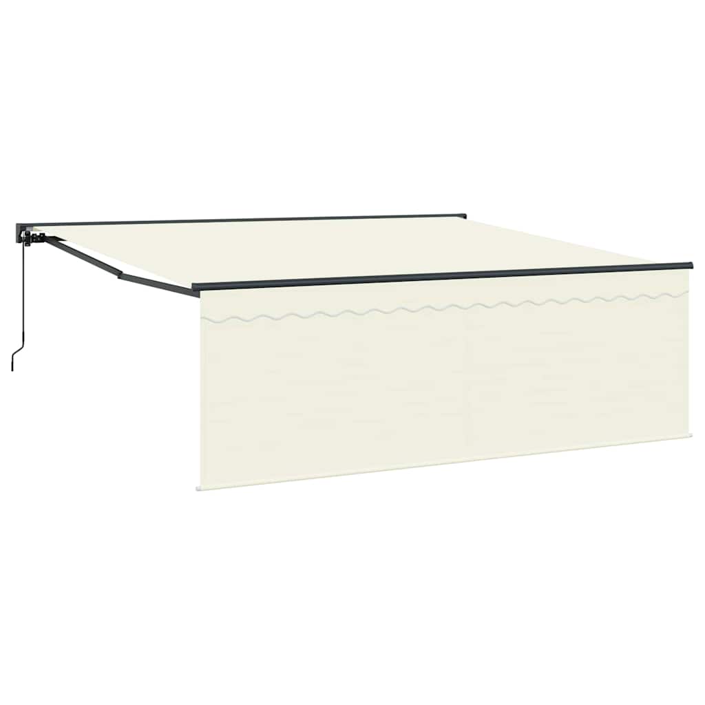 Budsorovatelné zastřešení Krémová 400 × 300 cm Polyester