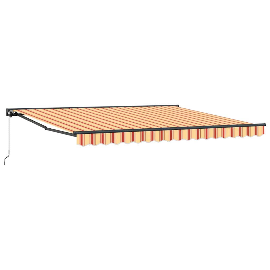 Budsorovatelné zastřešení Žlutá a oranžová 400x300 cm textil