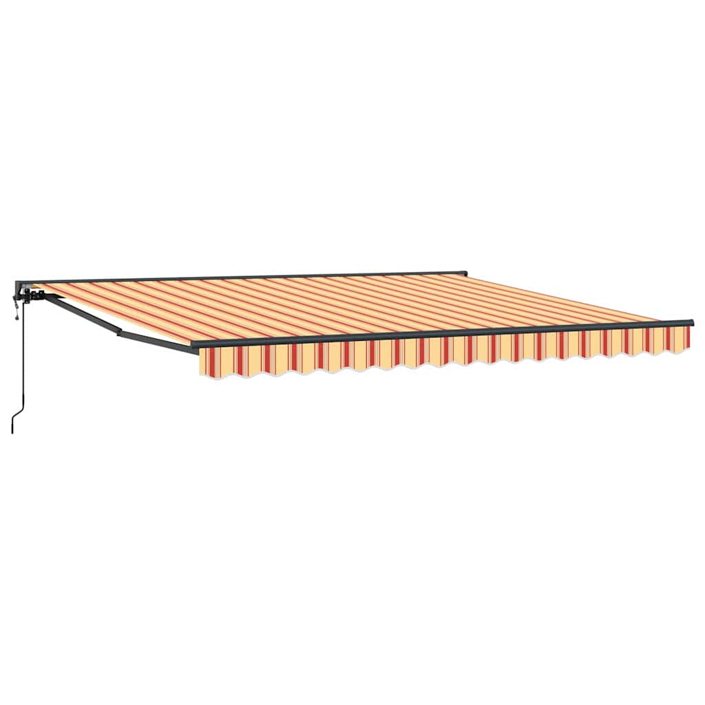 Budsorovatelné zastřešení Žlutá a oranžová 400x300 cm textil