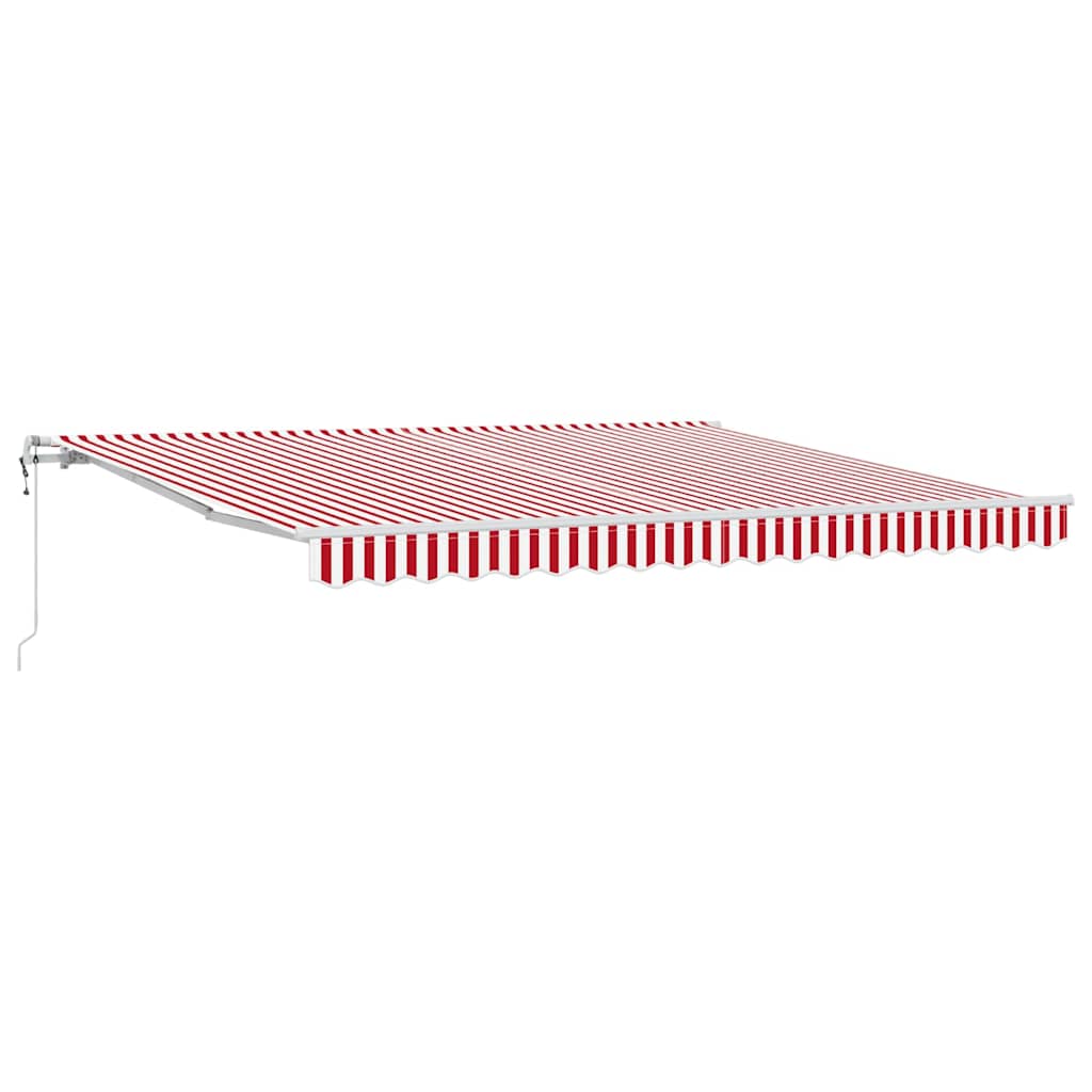Budsorovatelné zastřešení 400 × 300 cm Červená a bílá
