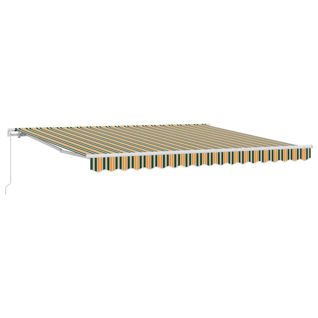 Budsorovatelné zastřešení Zelená a žlutá 400 × 300 cm Polyester