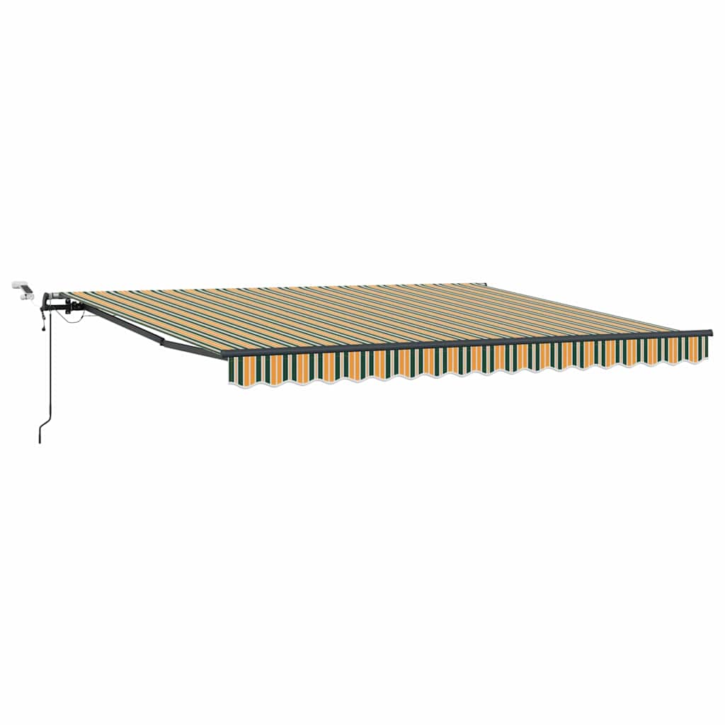 Budsorovatelné zastřešení s Zelená a žlutá 400 × 300 cm textil