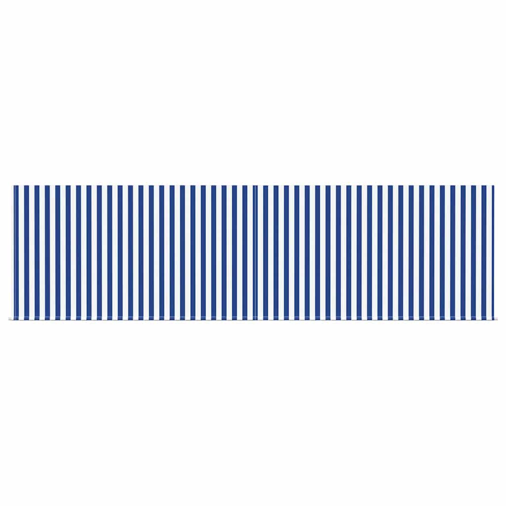 Budsorovatelné zastřešení Modro-bílá 450 × 300 cm textil