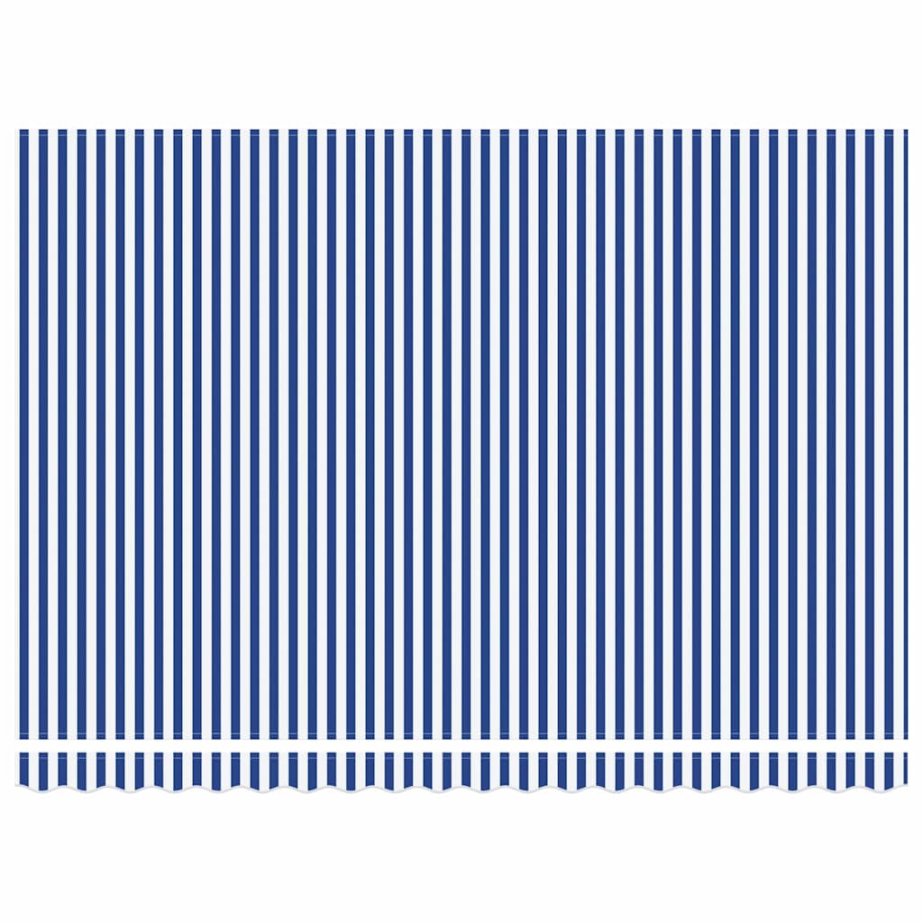 Budsorovatelné zastřešení Modro-bílá 450 × 300 cm textil
