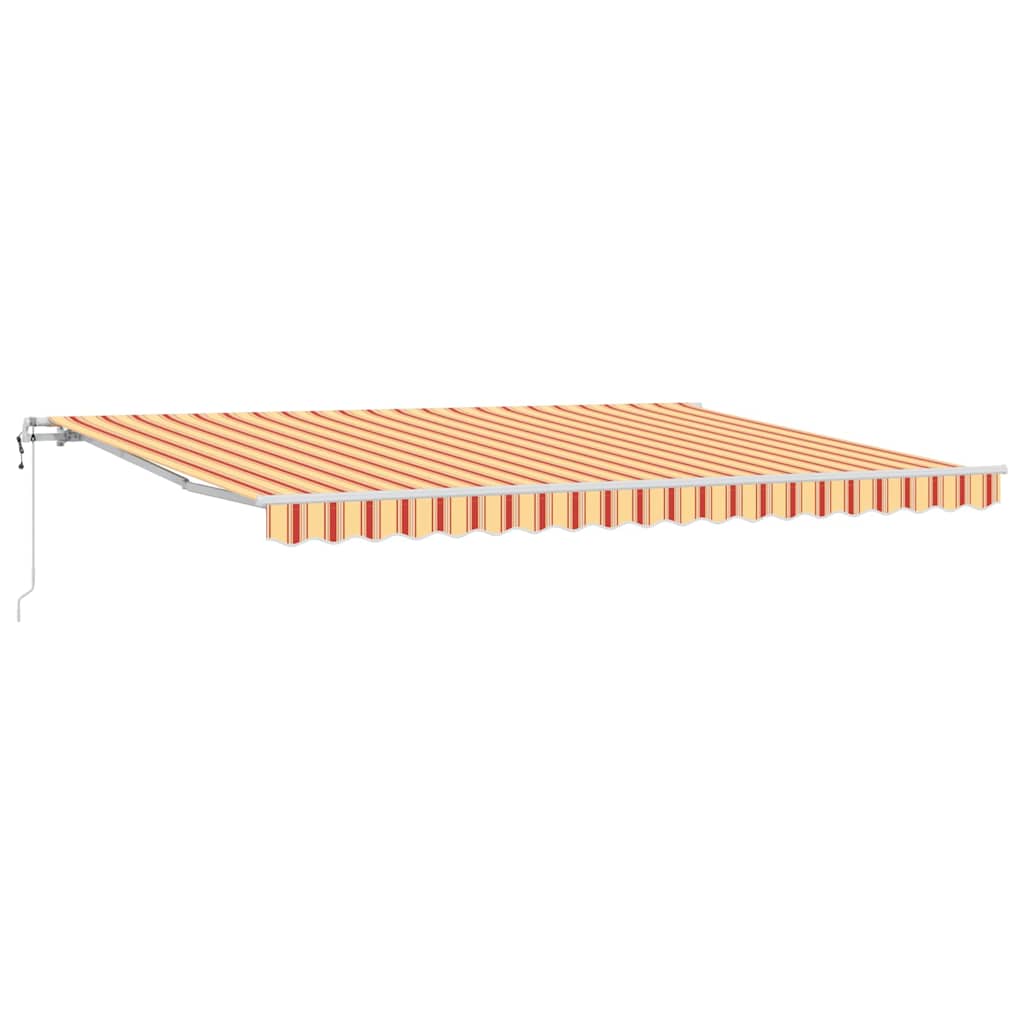 Budsorovatelné zastřešení 450 × 300 cm žlutá a oranžová