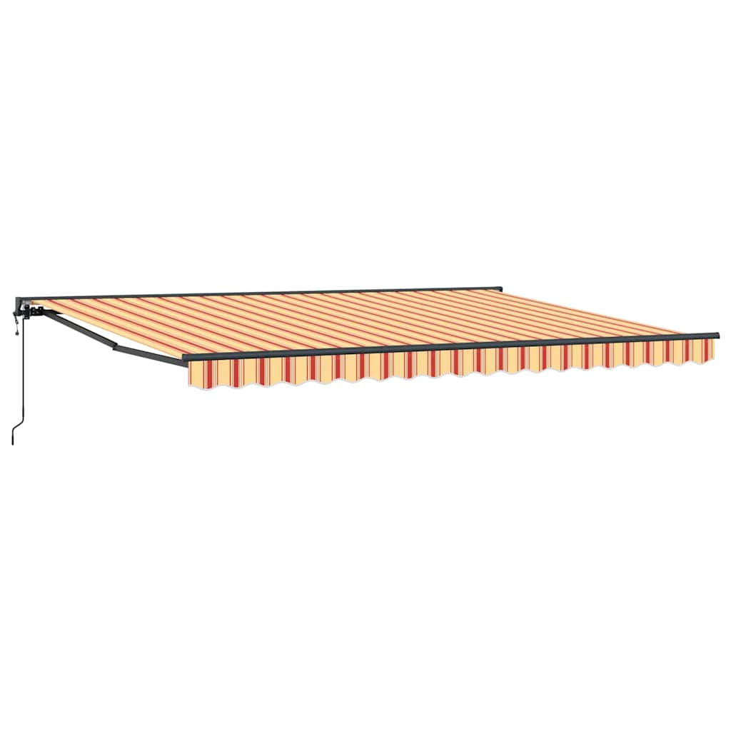 Budsorovatelné zastřešení Žlutá a oranžová 450x300 cm textil