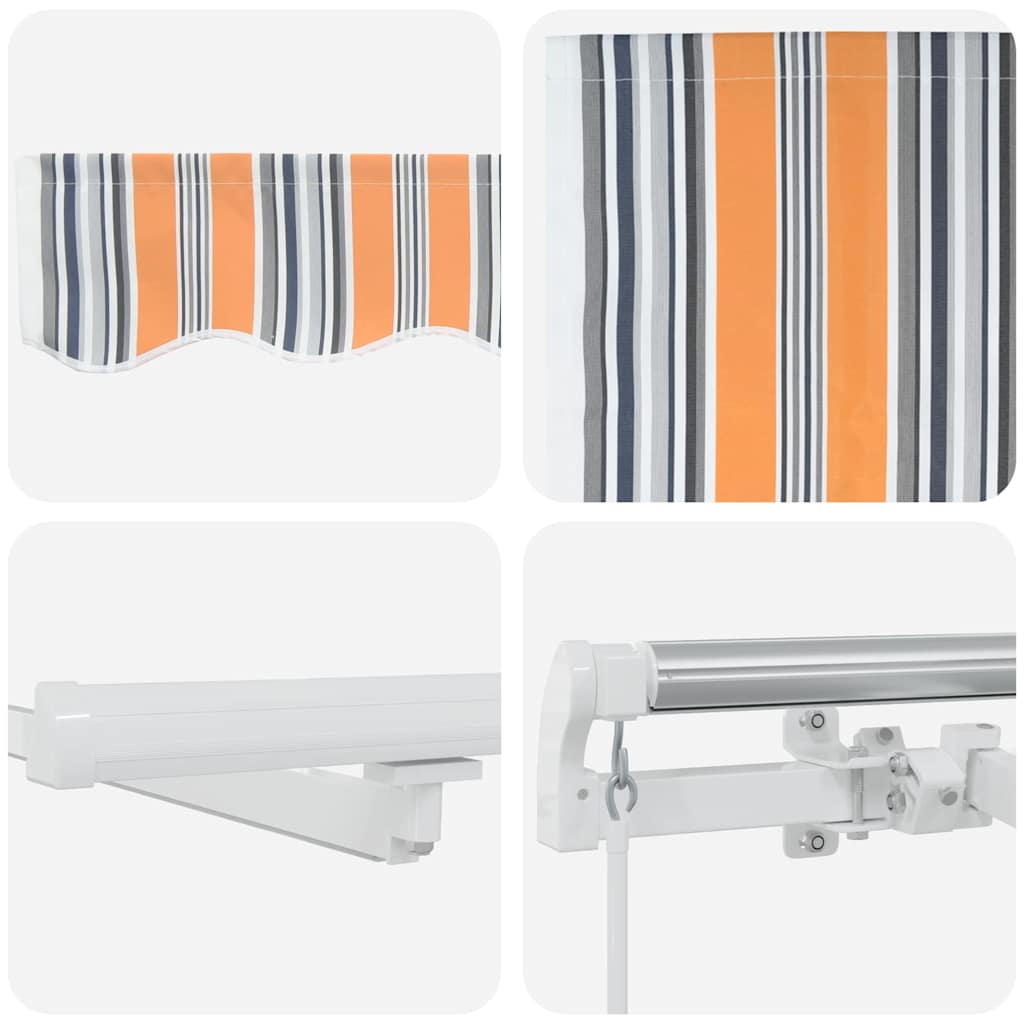 Budsorovatelné zastřešení s Vícebarevný 450 ×300 cm textil