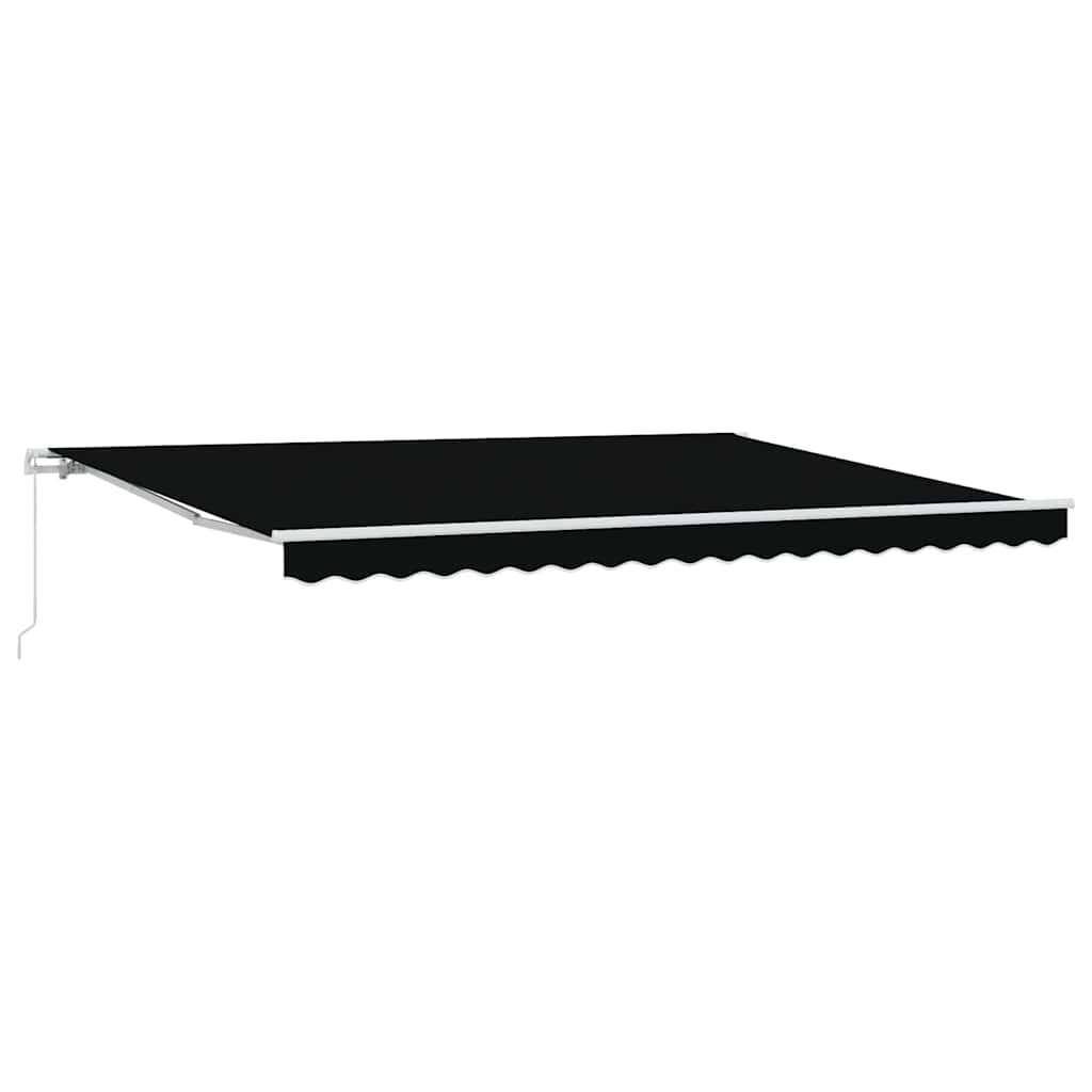 Budsorovatelné zastřešení Černá 450 × 300 cm Polyester a kov