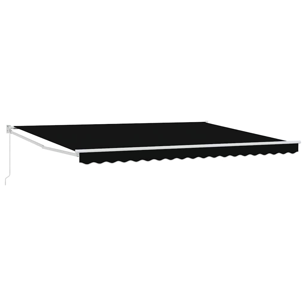 Budsorovatelné zastřešení Černá 450 × 300 cm Polyester a kov