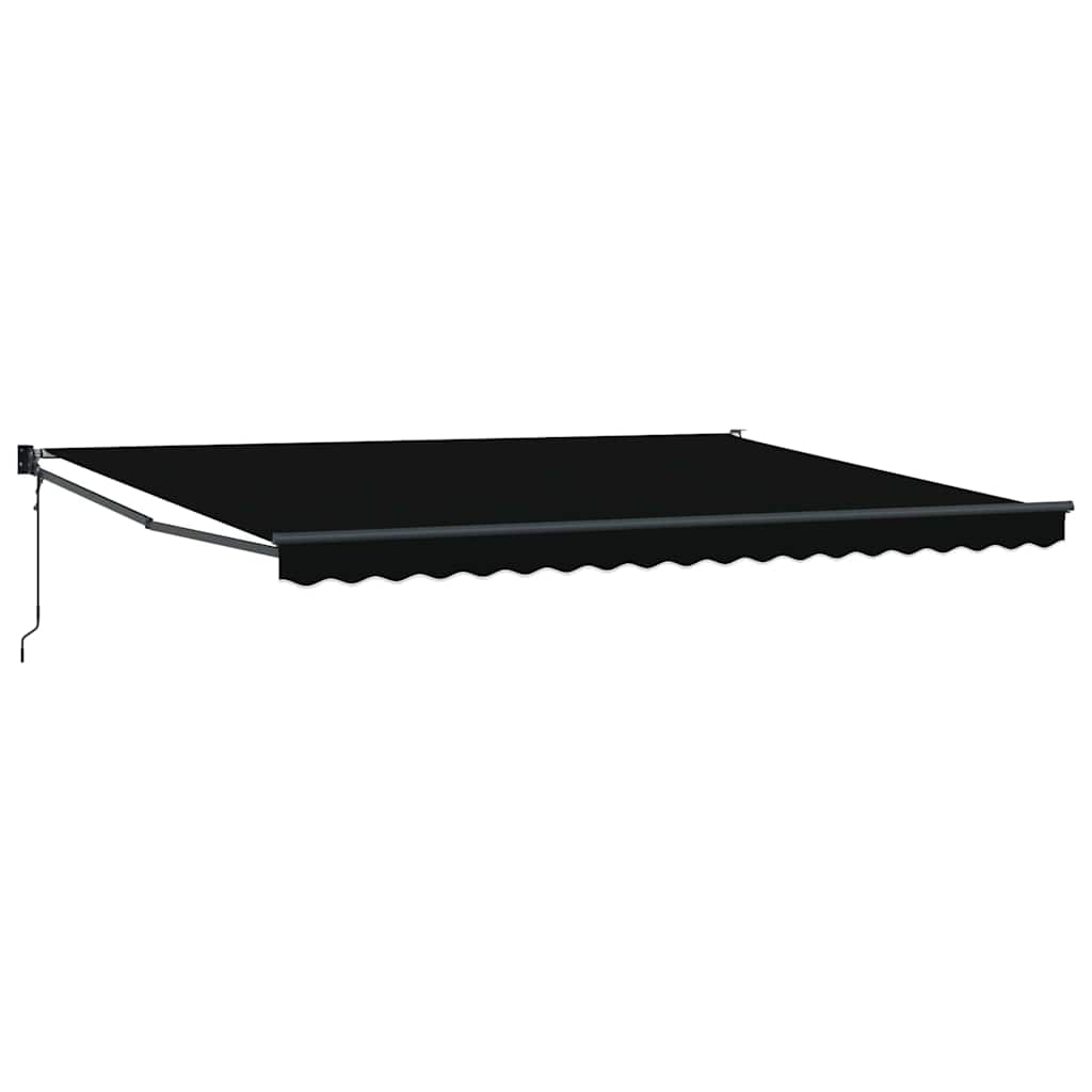Budsorovatelné zastřešení Černá 450 × 300 cm Polyester a kov