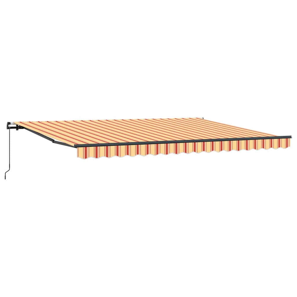 Markýza žlutá a oranžová žlutá a oranžová 450 × 350 cm textil