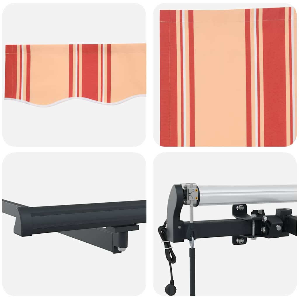 Budsorovatelné zastřešení žlutá a oranžová 450 ×350 cm textil