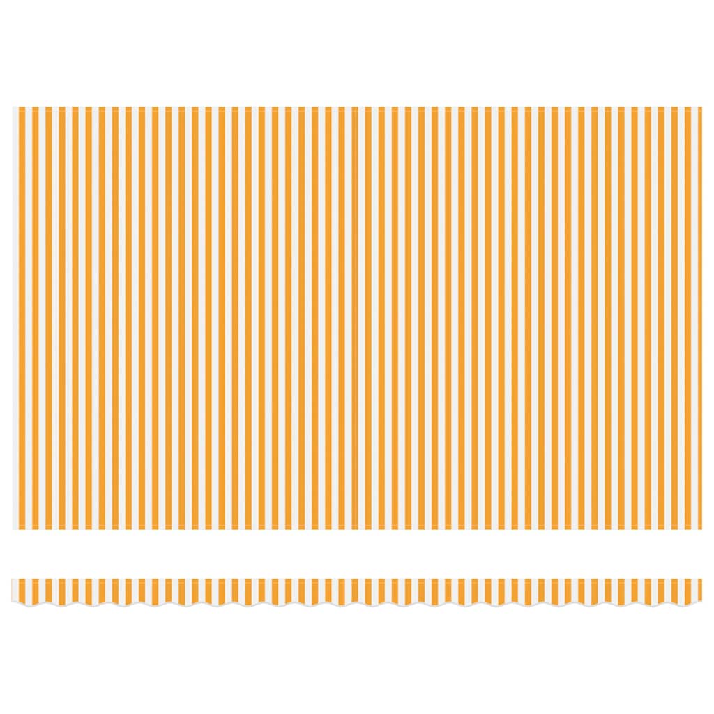 Budsorovatelné zastřešení Oranžová a bílá 500x300 cm textil