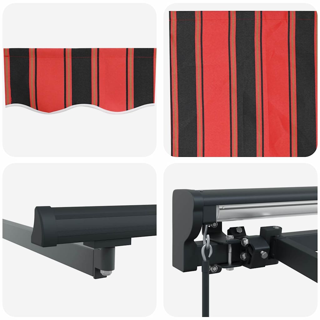 Budsorovatelné zastřešení Oranžová a hnědá 500x300 cm textil