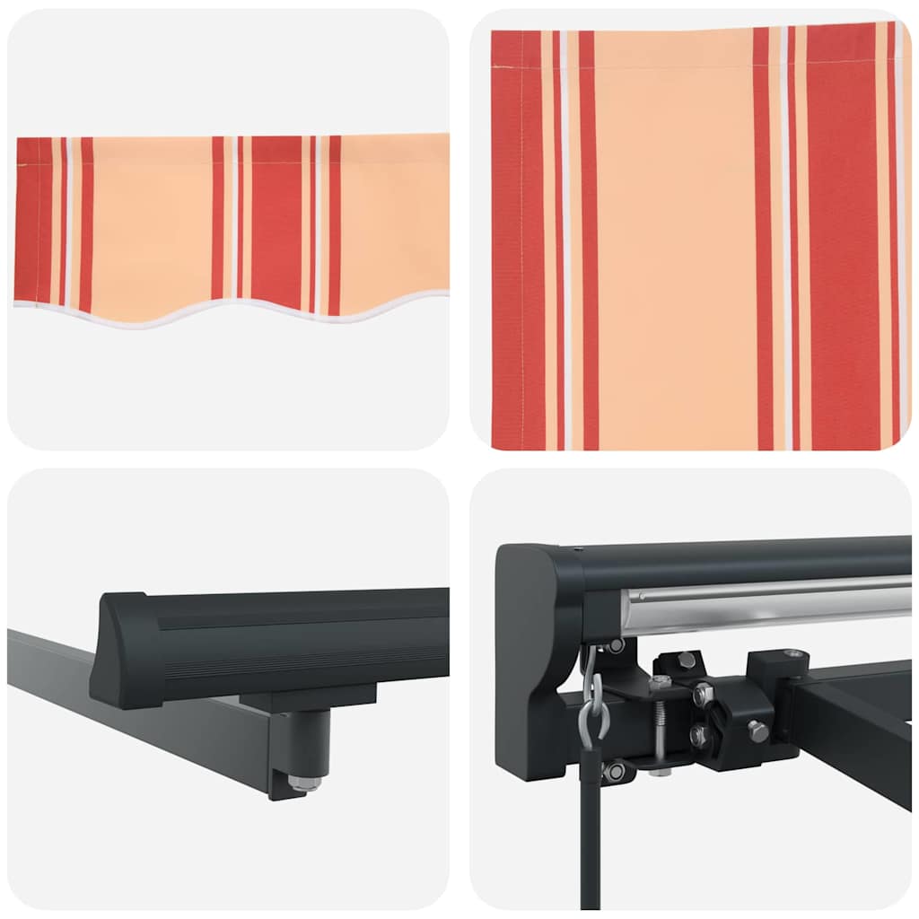 Budsorovatelné zastřešení Žlutá a oranžová 500x300 cm textil
